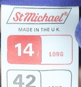 St Michael Women's Blue Long Dress Size 14