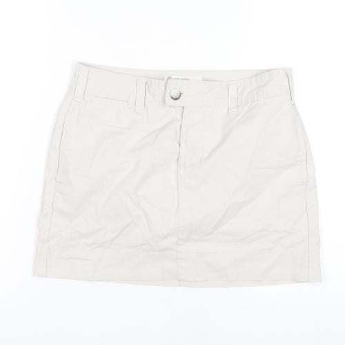 Gap Women's Beige Mini Skirt, Size 4, Cotton Casual Style