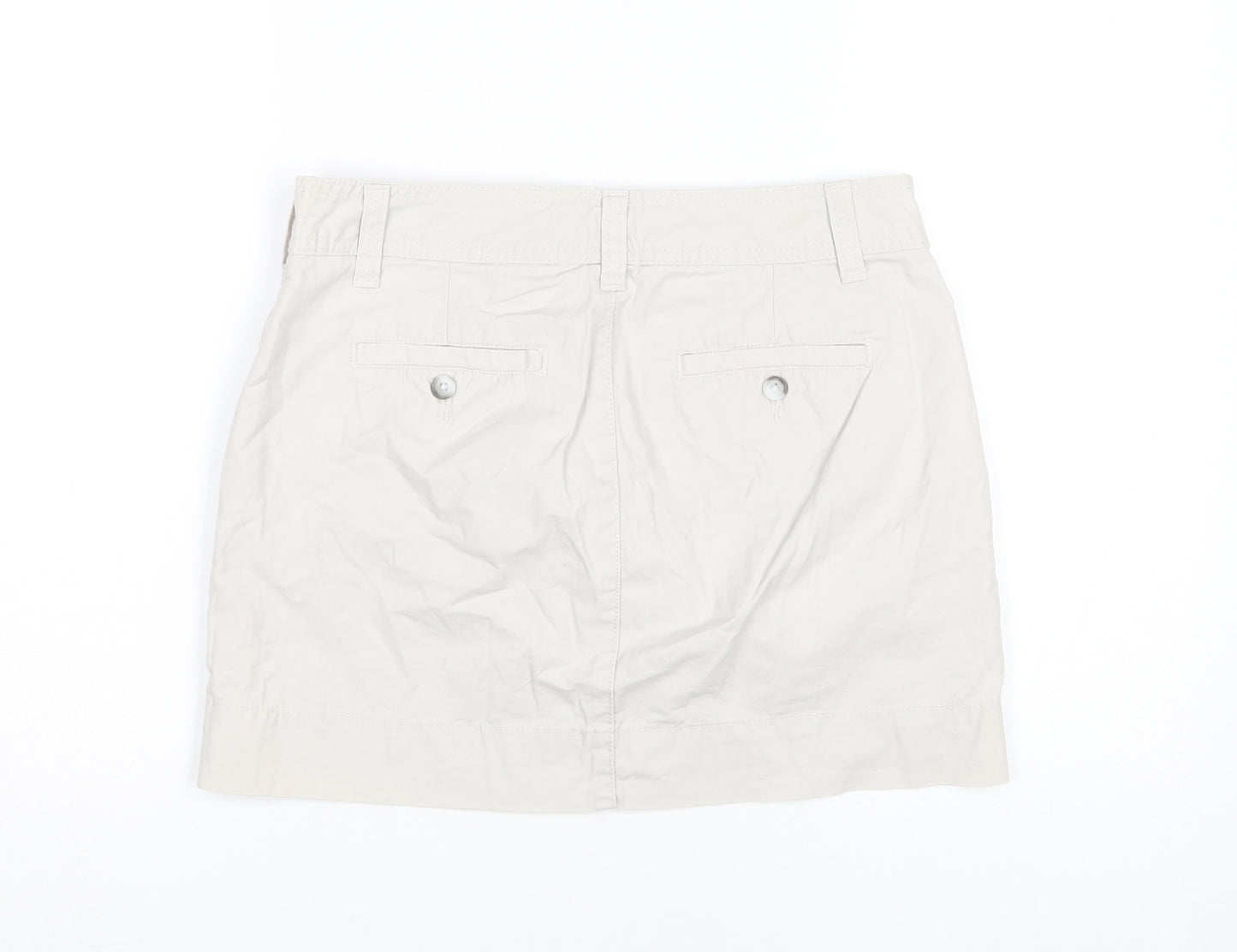 Gap Women's Beige Mini Skirt, Size 4, Cotton Casual Style