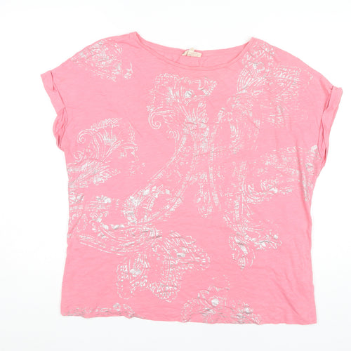 Phase Eight Women's Pink Cotton T-Shirt, Size 18