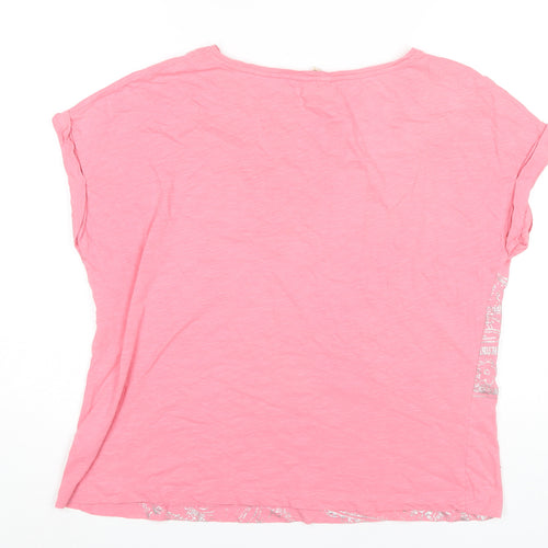 Phase Eight Women's Pink Cotton T-Shirt, Size 18