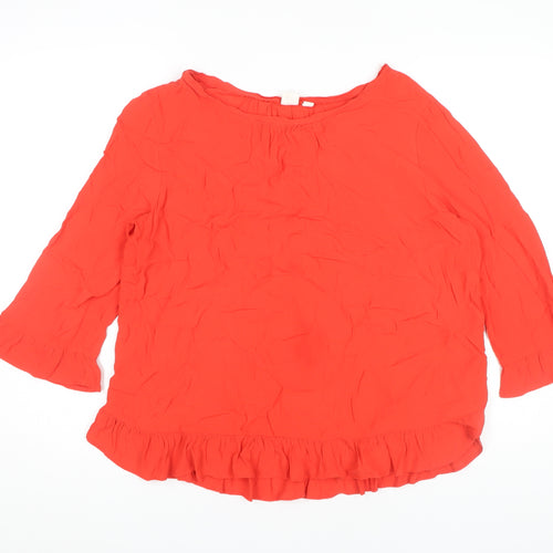 GAP Women’s Red 3/4 Sleeve Pullover Top M