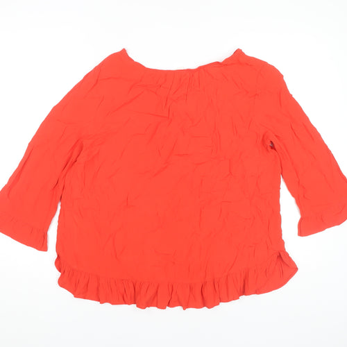 GAP Women’s Red 3/4 Sleeve Pullover Top M