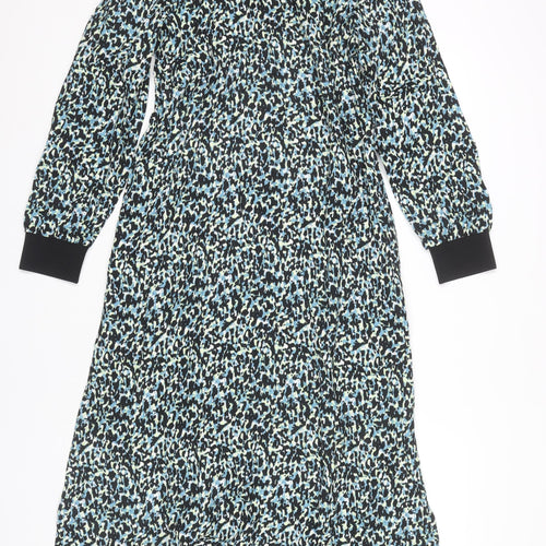 Marks and Spencer Women's Multicoloured Animal Long Sleeve Dress, Size 12