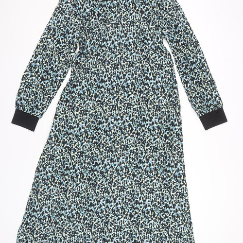 Marks and Spencer Women's Multicoloured Animal Long Sleeve Dress, Size 12