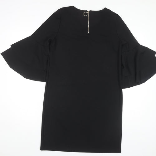 Vero Moda Women's Black Shift Dress M 3/4 Sleeve Casual
