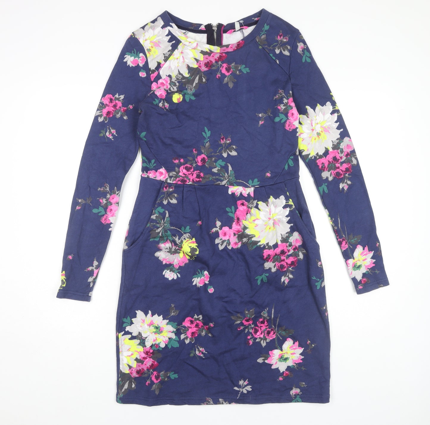 Joules Women's Floral Shift Dress, Multicoloured, Size 12