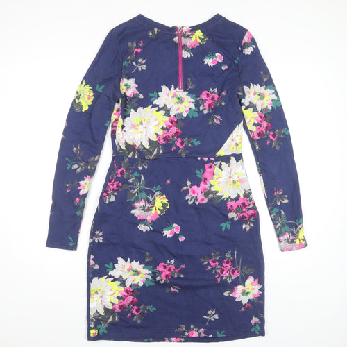 Joules Women's Floral Shift Dress, Multicoloured, Size 12
