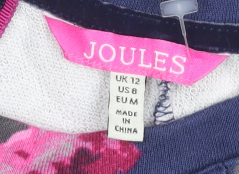 Joules Women's Floral Shift Dress, Multicoloured, Size 12