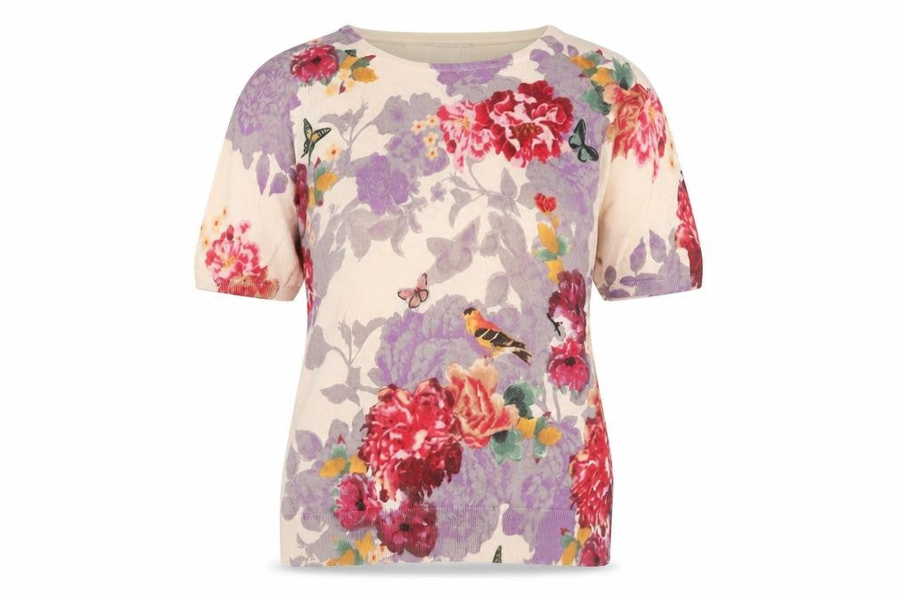 Front view of Monsoon Women's Multicoloured Floral jumper, M