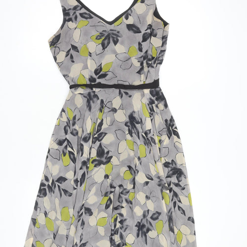 Hobbs Women's Multicoloured Floral Silk Dress