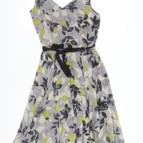 Hobbs Women's Multicoloured Floral Silk Dress