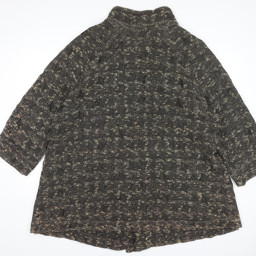 Bella Donna Women's Black Check Mid-Length Coat