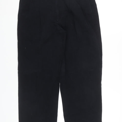 Façonnable Men's Black Cotton Trousers Size 30