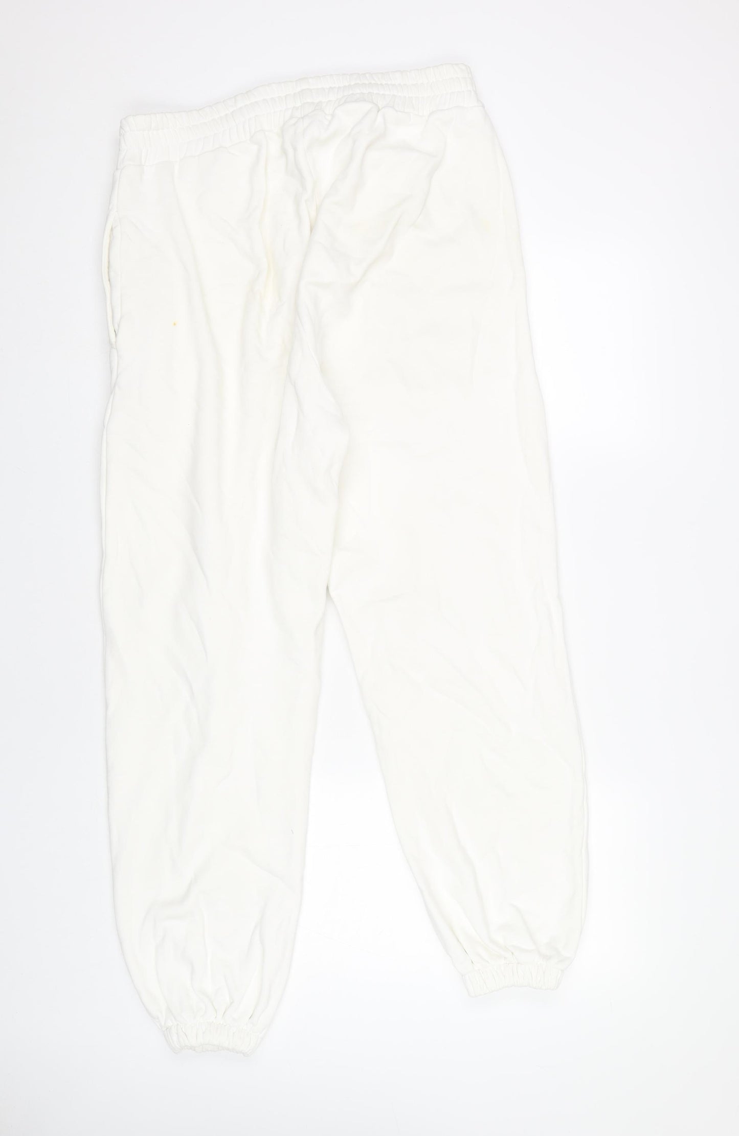 SHOSAI Unisex White Jogger Trousers L Cotton