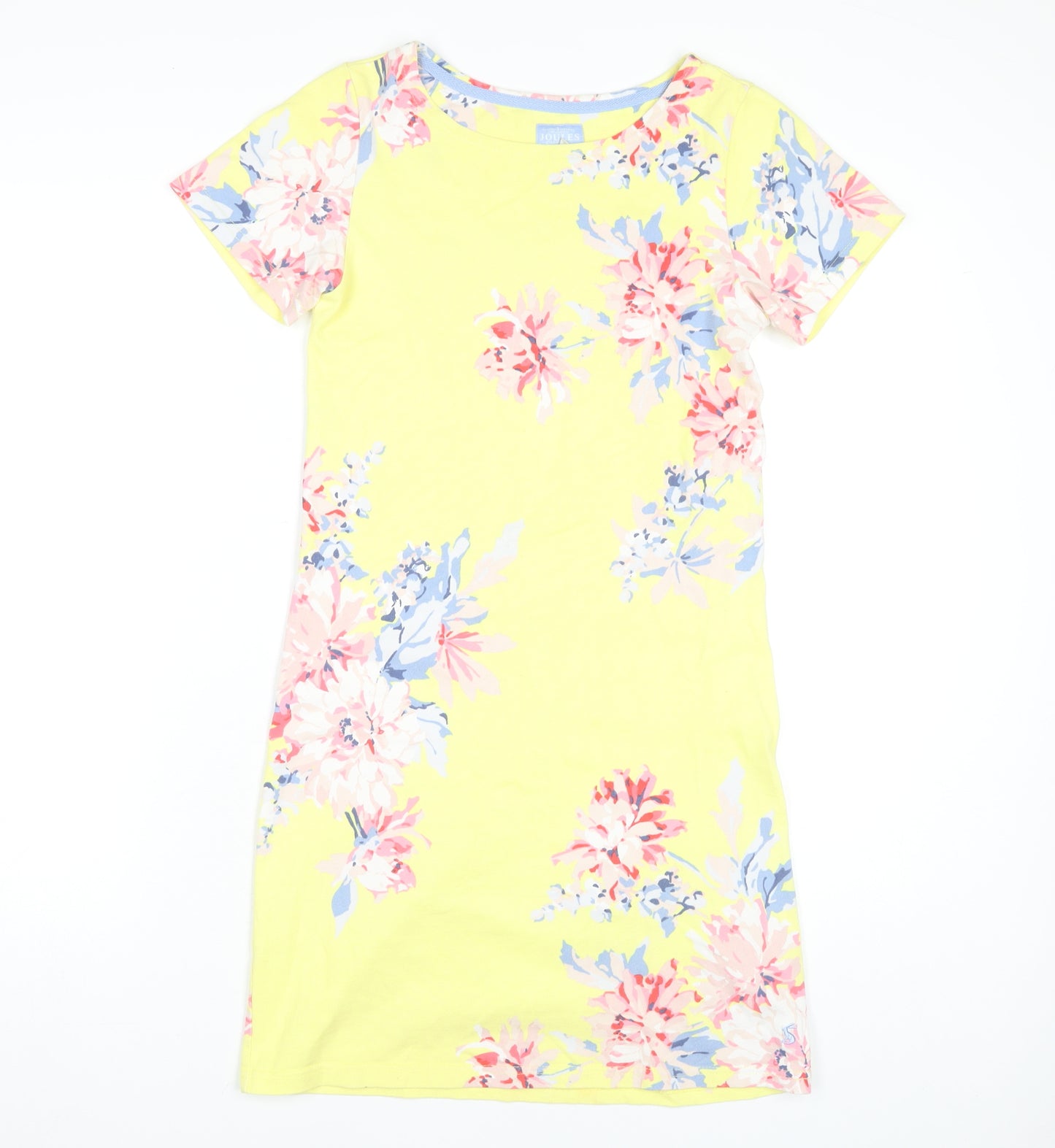 Joules Women's Yellow Floral Dress - Size 6