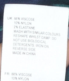 White Stuff Women's Blue Shift Dress, Size 12, Short Sleeve