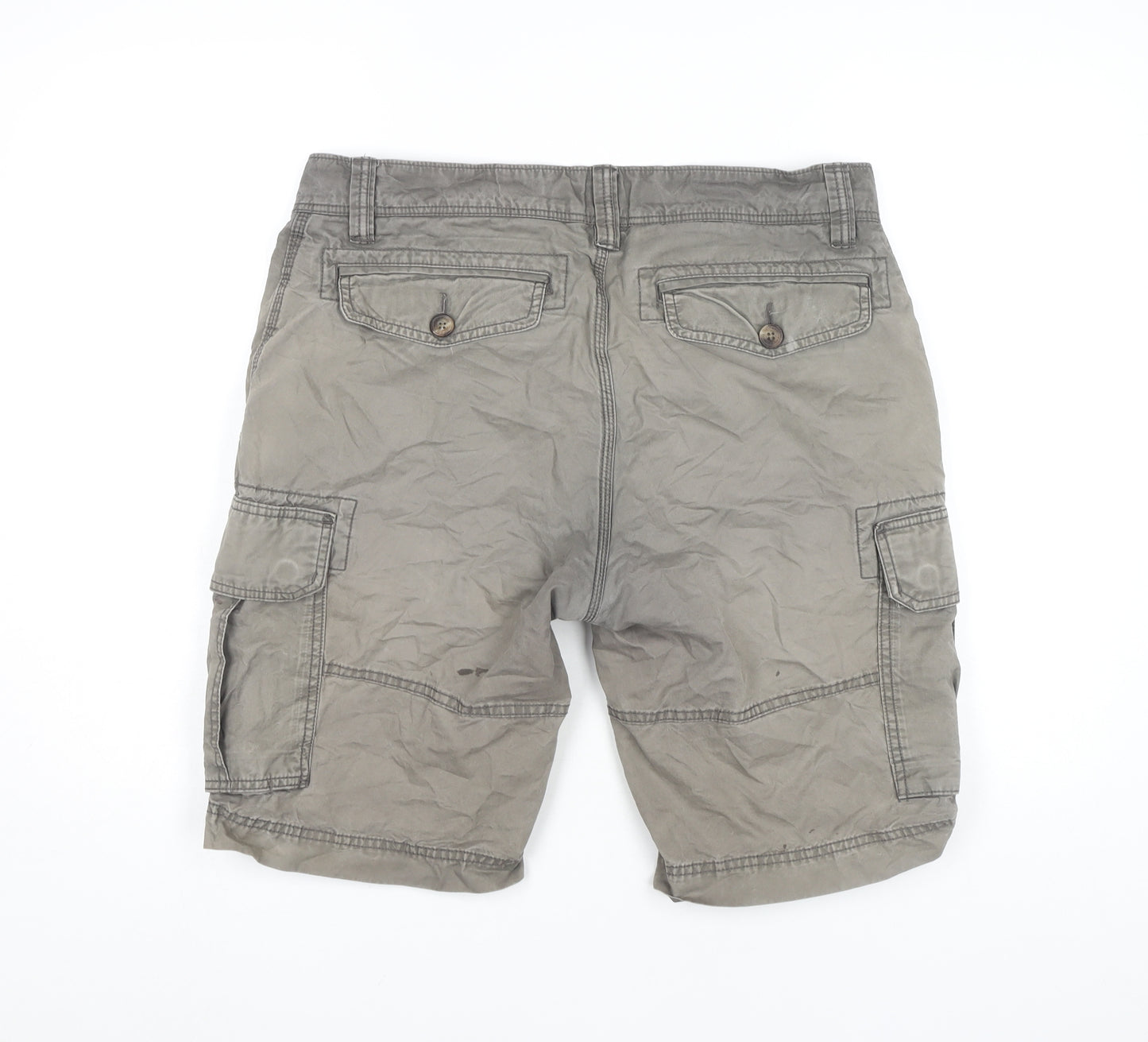 Fat Face Men's Grey Cargo Shorts - Size 34