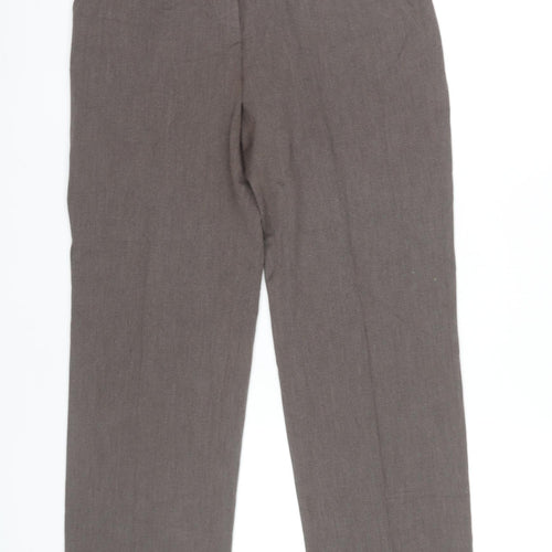 Michel Women's Brown 12 Trousers with Button