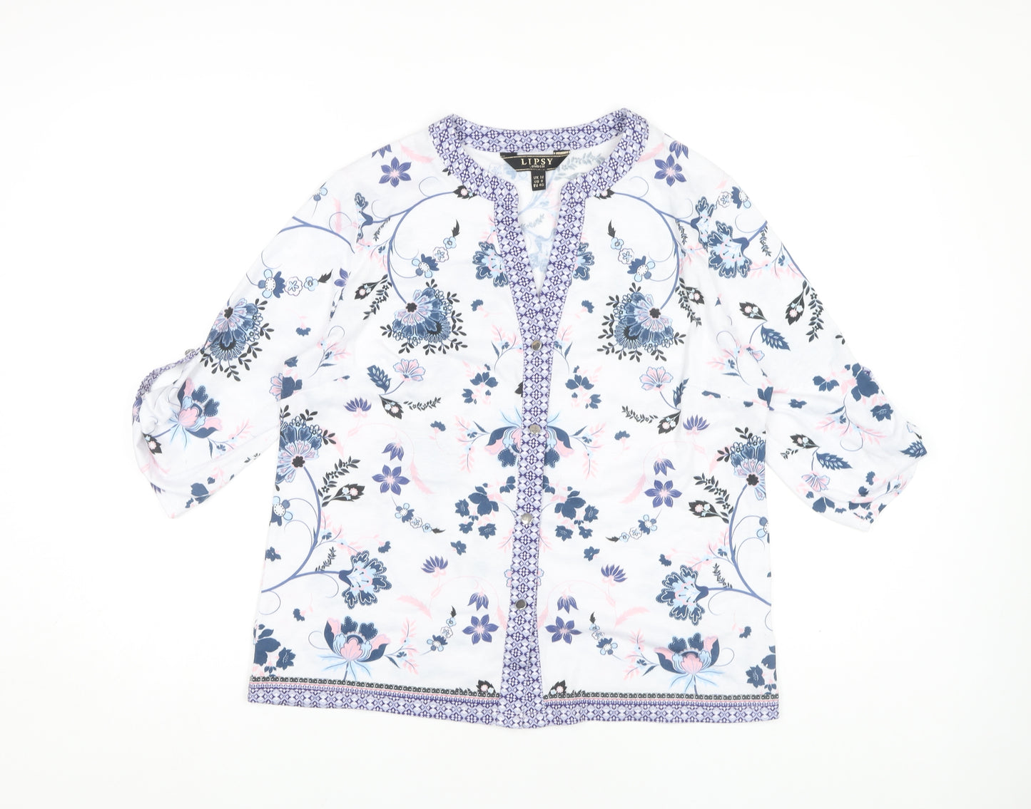 Lipsy Women's Multicoloured Blouse Size 12