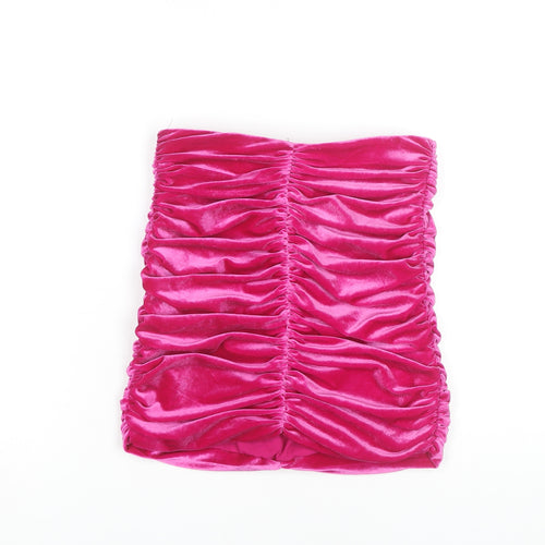 Zara Women's Pink Bandage Short Skirt, Size S