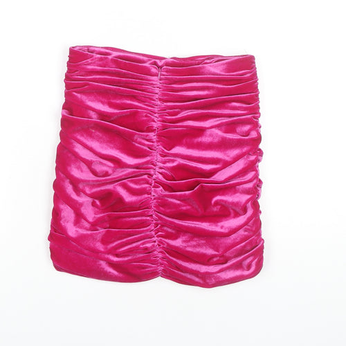 Zara Women's Pink Bandage Short Skirt, Size S