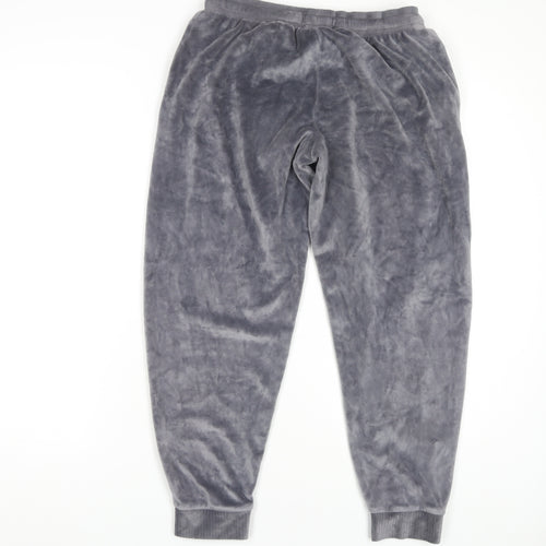 Marks and Spencer Women's Grey Jogger Trousers, Size 8, Velour