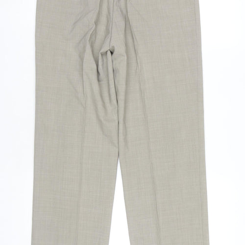 Michele Women's Beige Straight Trousers Size 12