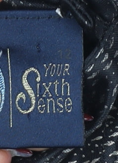 C&A Women's Black Peplum Cocktail Dress, Size 12