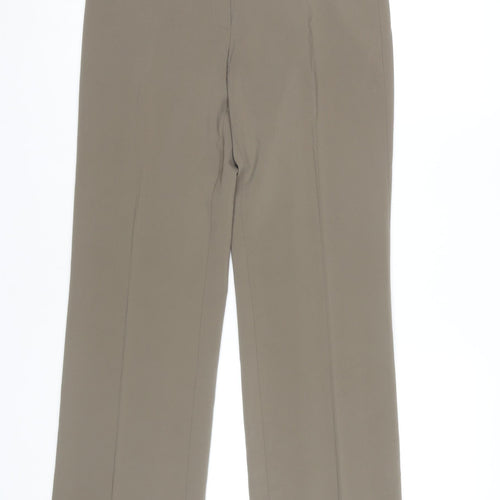 Michele Women's Beige Slim Leg Trousers Size 8
