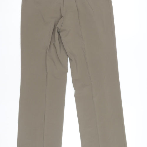 Michele Women's Beige Slim Leg Trousers Size 8