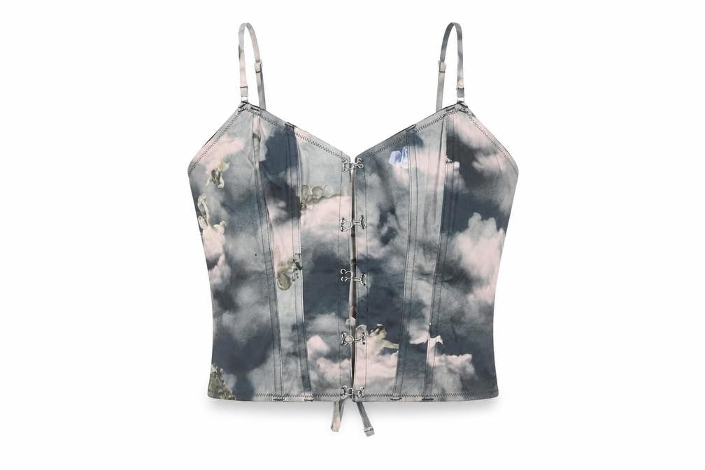 Front view of ASOS Women's Grey Camisole Tank, size 14