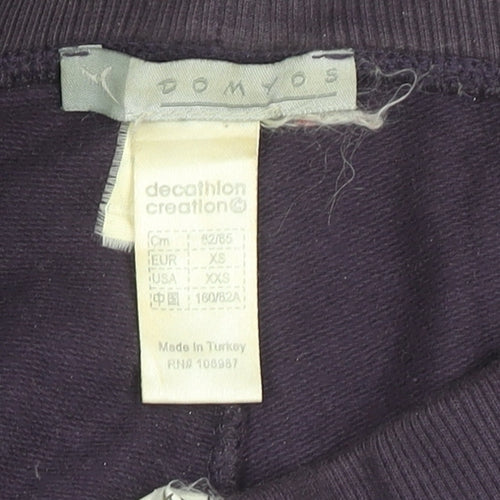 Decathlon Women's XS Purple Jogger Trousers Casual
