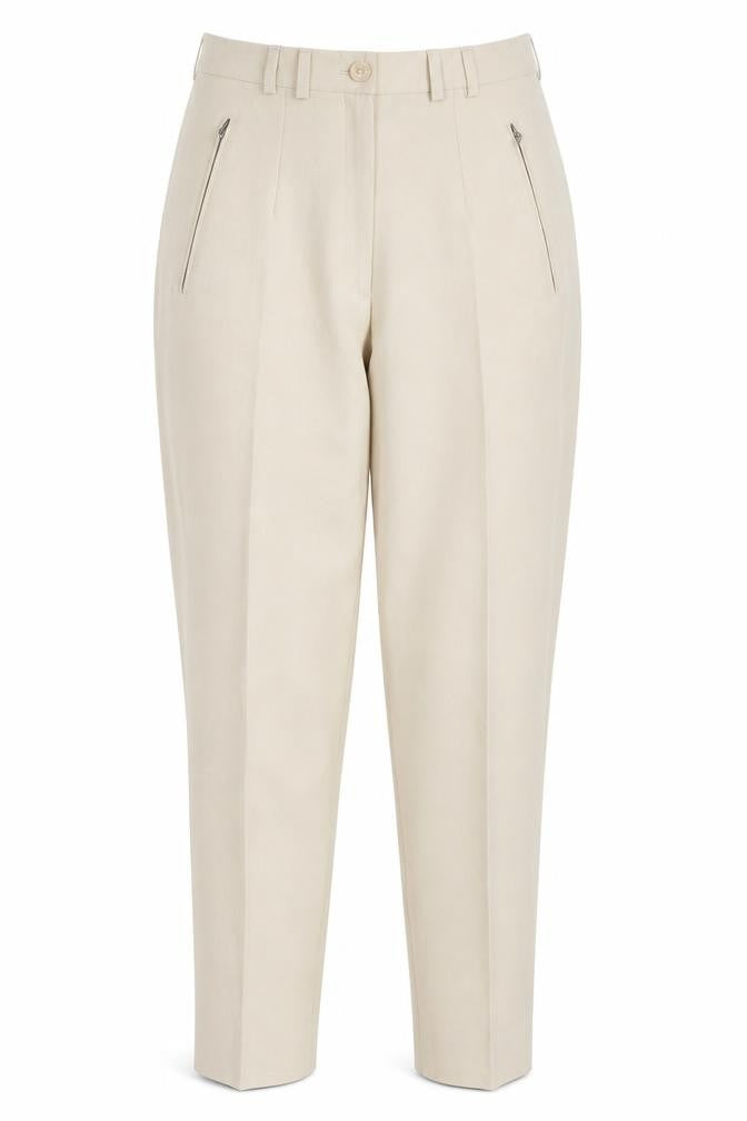 Front view of Canda Women's Beige Trousers, size 12