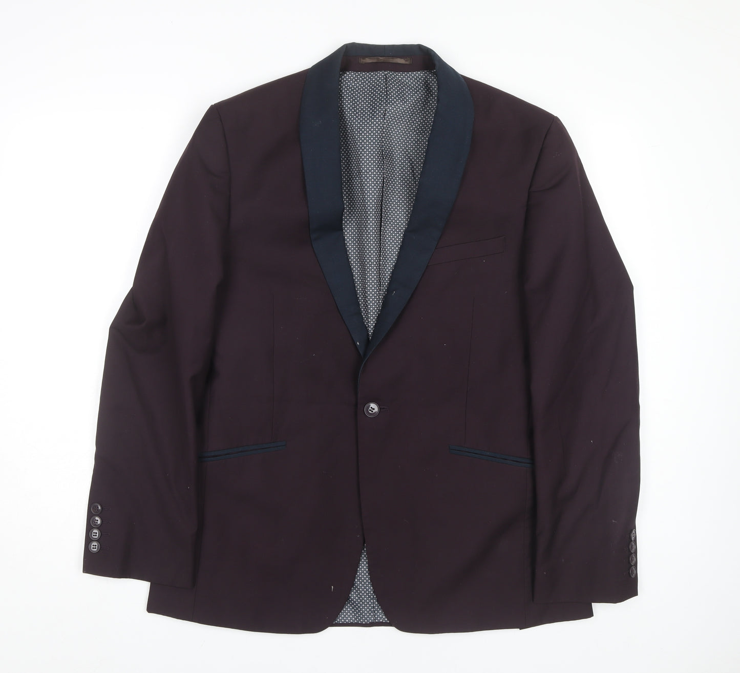 Red Herring Men's Purple Blazer - Size 40, Formal Jacket
