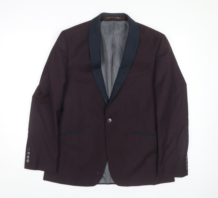 Red Herring Men's Purple Blazer - Size 40, Formal Jacket