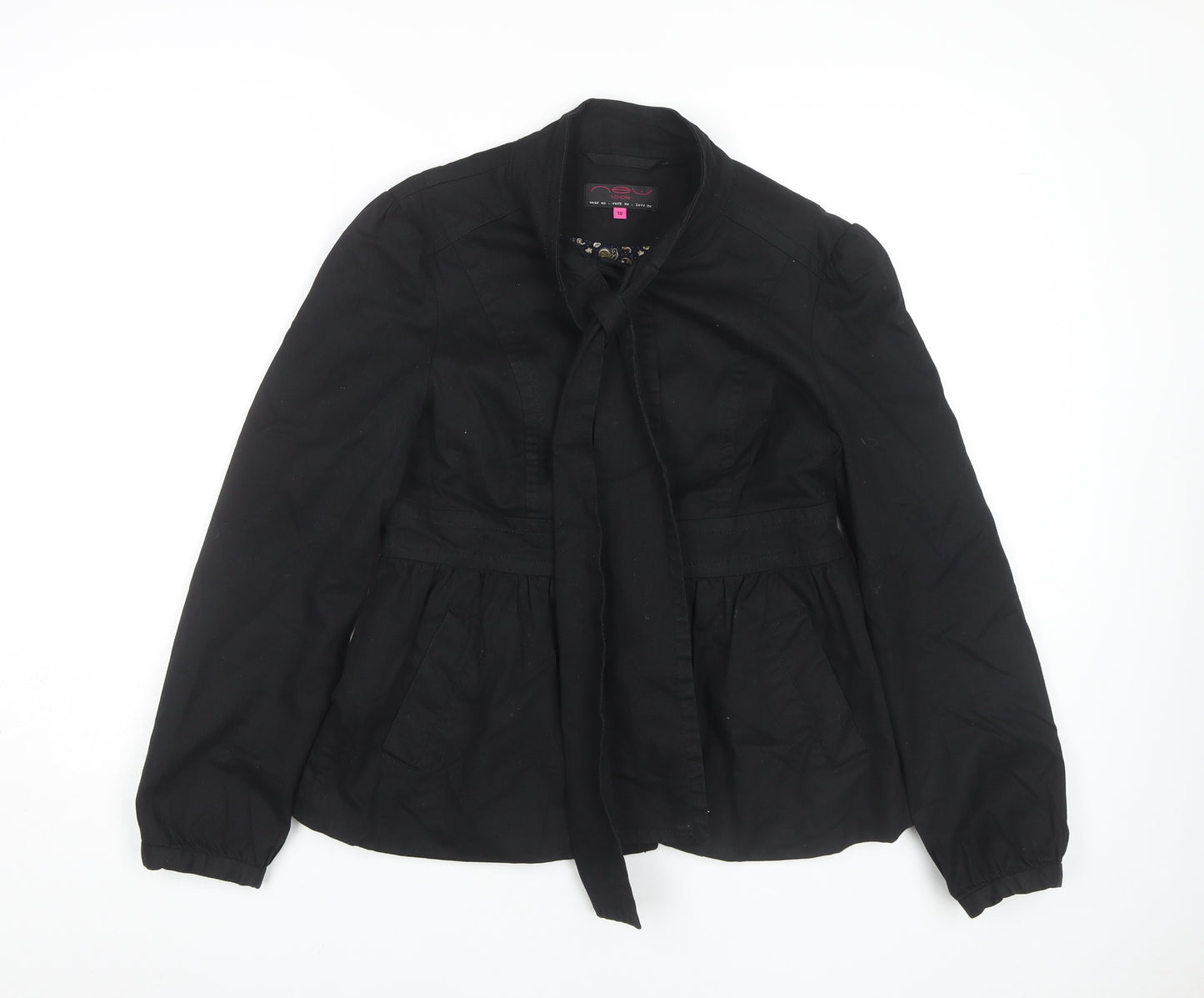 New Look Women's Black Jacket Size 10
