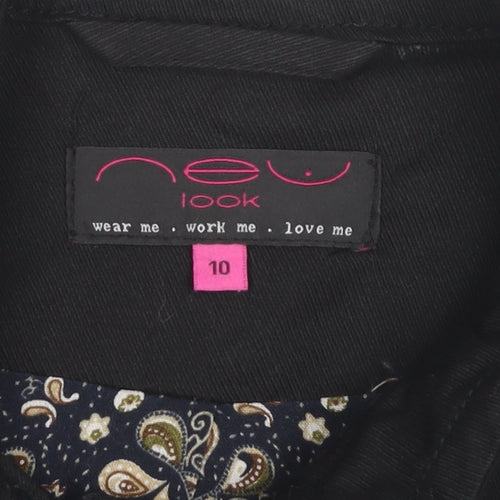 New Look Women's Black Jacket Size 10