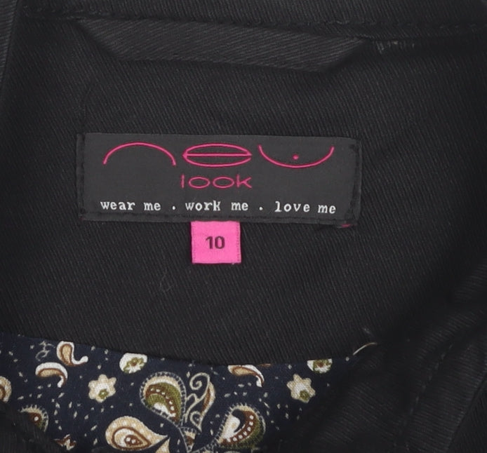 New Look Women's Black Jacket Size 10