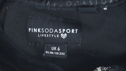 Pink Soda Sport Women's Black Pullover Hoodie Size 6