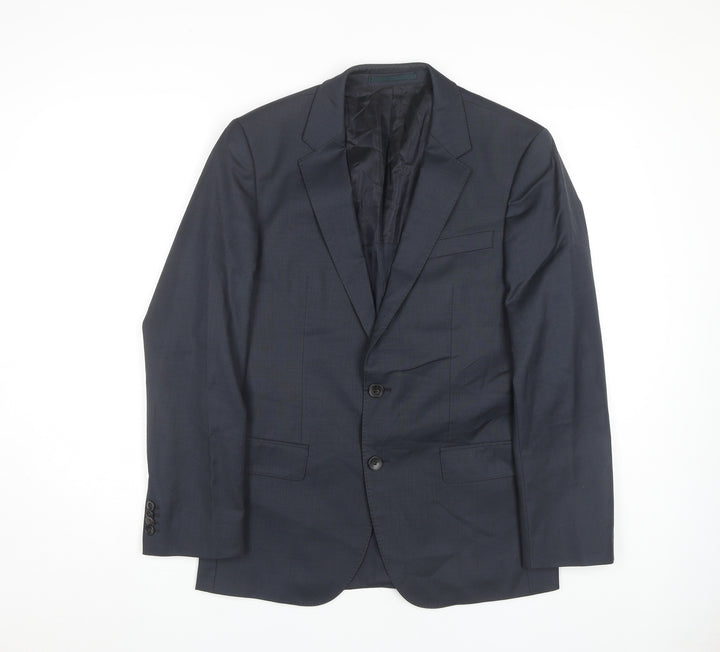 Hugo Boss Men's Blue Suit Jacket 36R Regular Fit