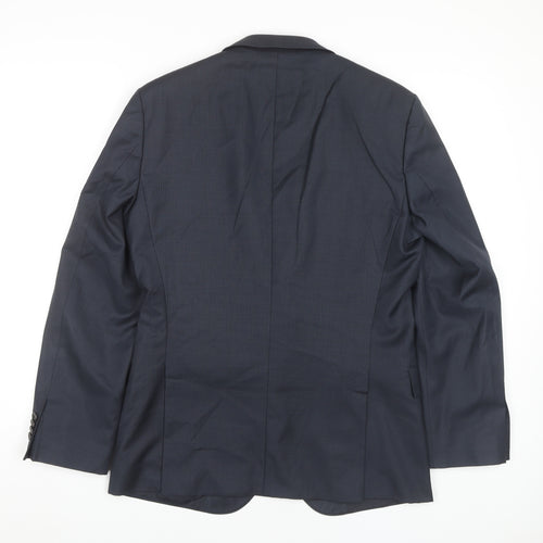 Hugo Boss Men's Blue Suit Jacket 36R Regular Fit