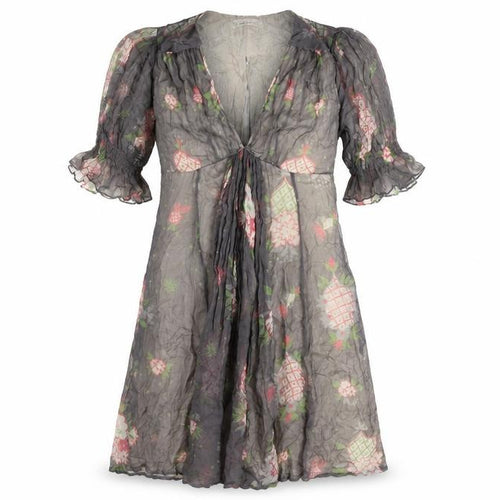 Topshop Women's Multicoloured Floral A-Line Dress, Size 10