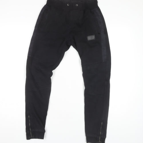 Rascal Boys Black Jogger Trousers XL