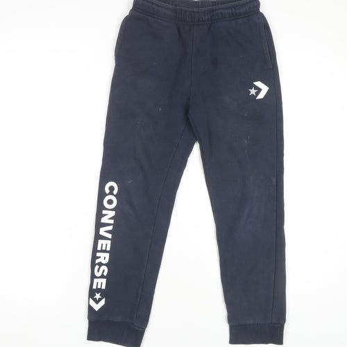 Converse Boys Blue Jogger Trousers, Size L, Casual Wear