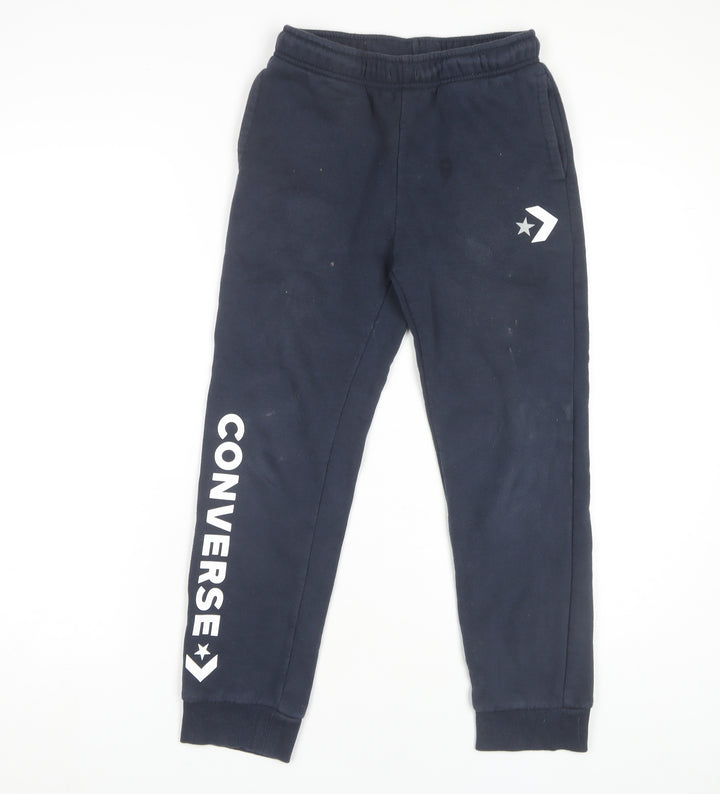 Converse Boys Blue Jogger Trousers, Size L, Casual Wear