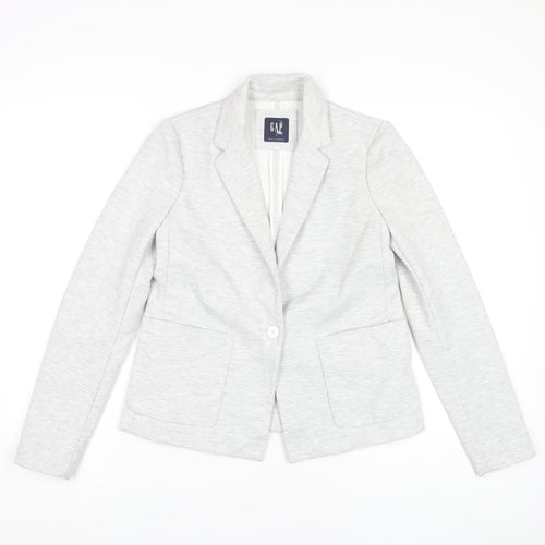 GAP Women's Grey Blazer, Size 2, Stylish and Chic