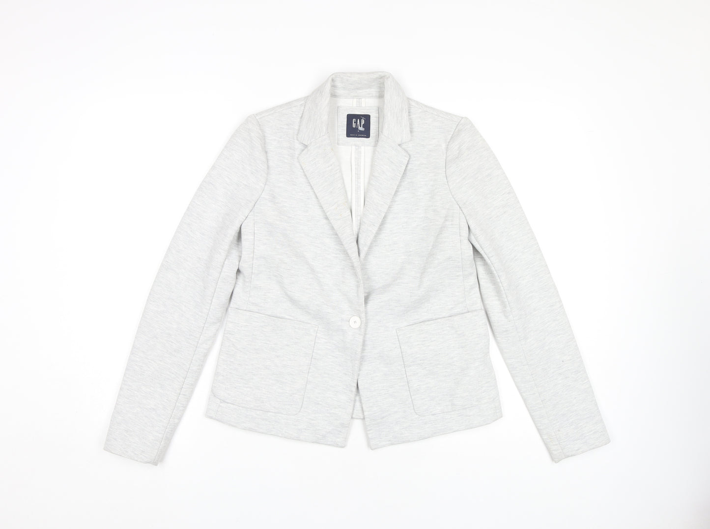GAP Women's Grey Blazer, Size 2, Stylish and Chic