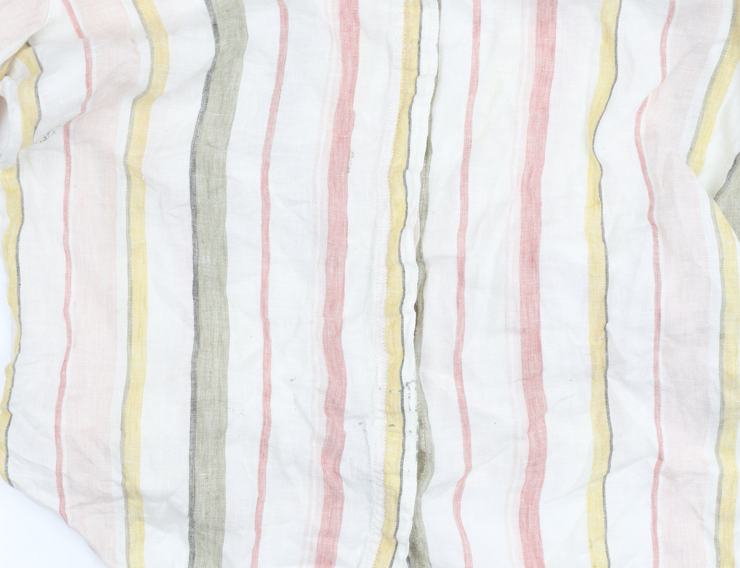 Marks and Spencer Men's Multicoloured Striped Shirt Size 16