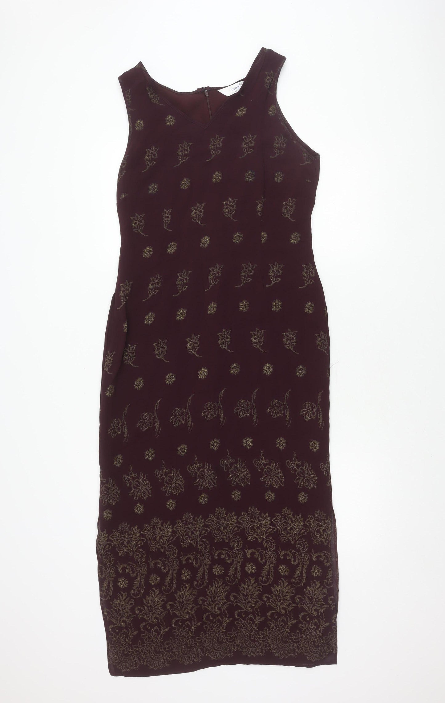 Etam Women's Multicoloured Floral Dress Size 14